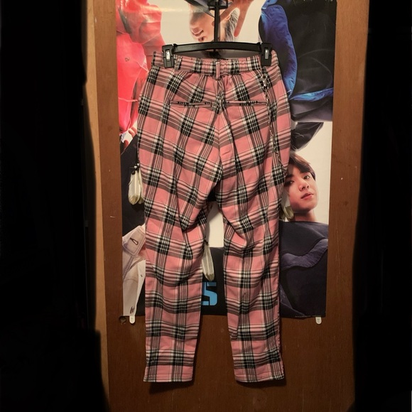Pink Tartan Pants - Picture 2 of 3